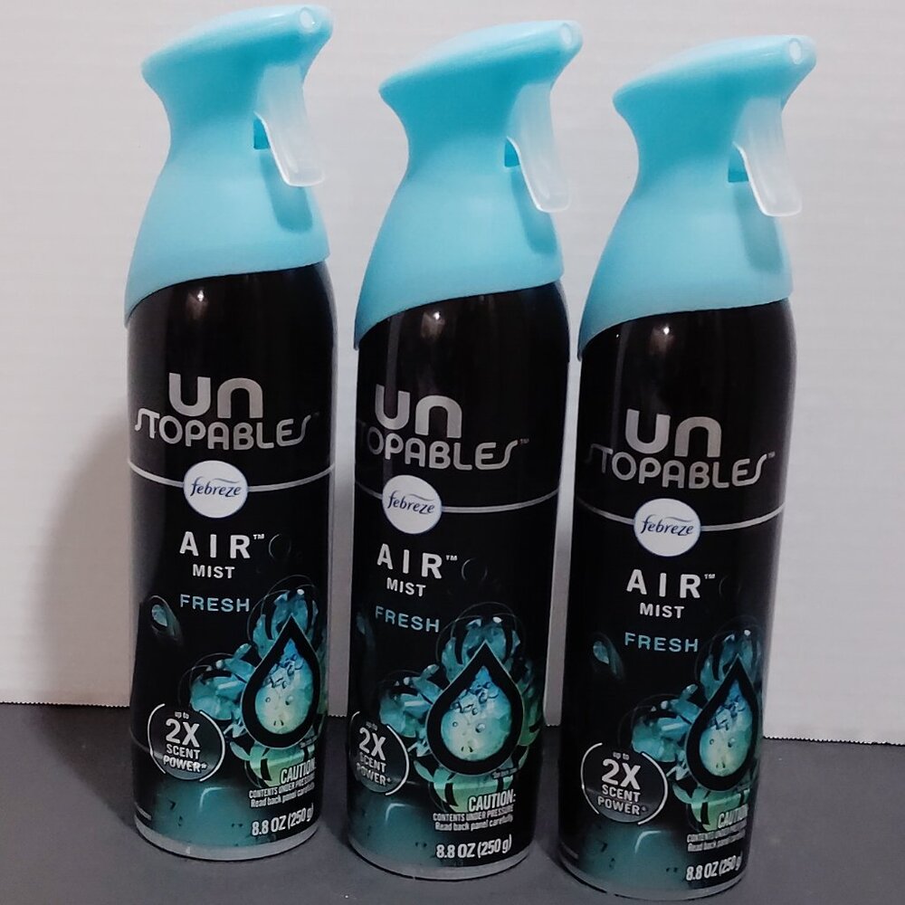 Febreze Unstopables Air Freshener Spray, Odor-Fighting Room Spray, Fresh, 8.8oz